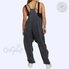 Sleeveless Overalls Jumpsuit