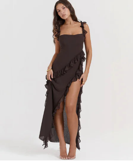 فستان أوسفيسي بكشكش