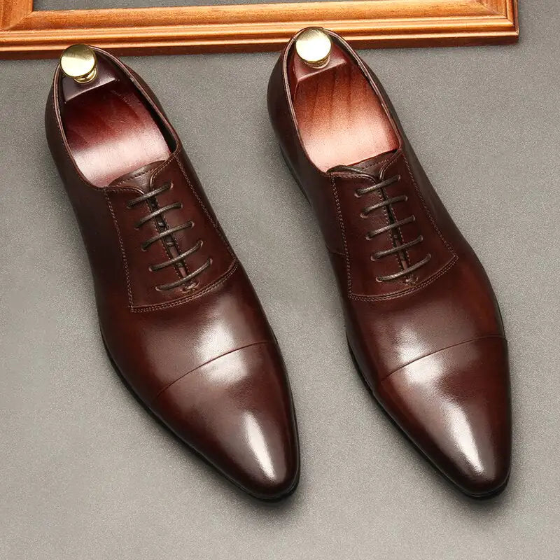 Luxury Red bottom Leather Oxford Shoes For Men