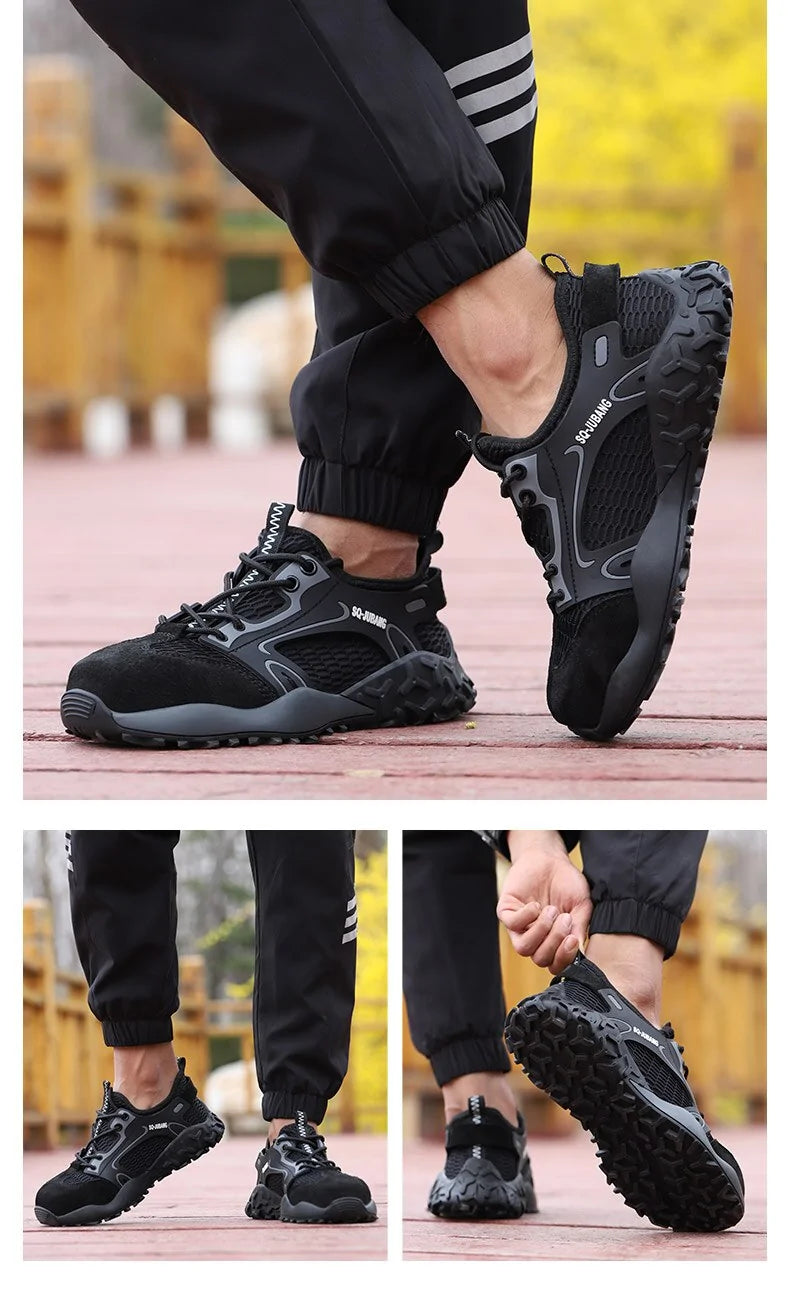 Anti-collision and Anti-smashing Breathable Safety Shoes