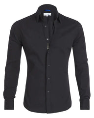 No-Iron Wrinkle-Free Oxford Stretch Zip Shirt