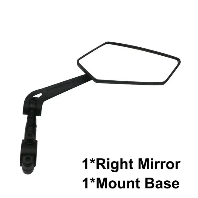 Wide-Range Bicycle Rear View Mirror