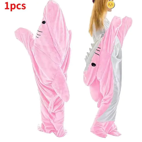 Shark Hooded Blanket for Adults and Children
