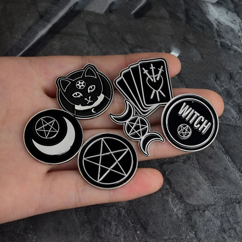 Black Moon Pins Badges